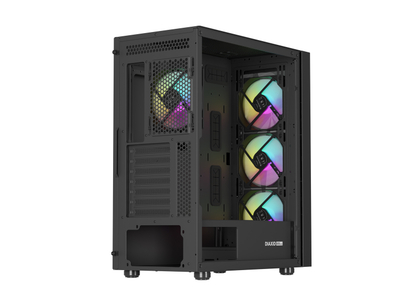 Kasë Genesis DIAXID 605 ARGB, Midi Tower, e zezë