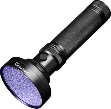 Електрична рачна лампа УВ Superfire UV06, 100 ЛЕД, 395 nm, црна