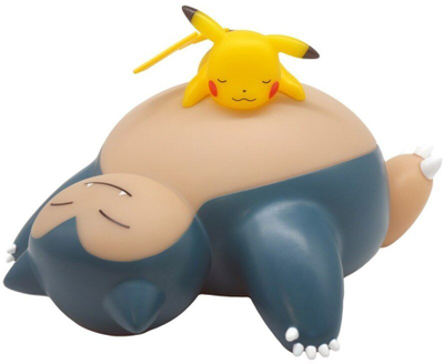 Figurë ndriçuese Teknofun Pokemon Snorlax dhe Pikachu, 25 cm, LED, shumëngjyrëshe