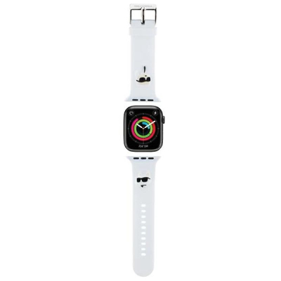 Rrip ore Apple Karl Lagerfeld NFT Karl &amp; Choupette, 42/44/45mm dhe Ultra, gome, i bardhë