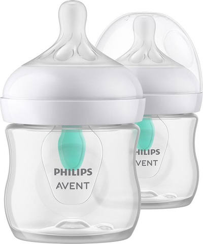 Biberon Philips Avent SCY670/02, Natural Response, 125 ml, transparent