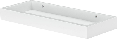 Raft muri Dolle SHELF+ LOGGIA, 40 x 15 x 4 cm, i bardhë