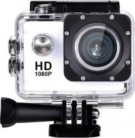 Kамера спортска SJCAM SJ4000, Full HD 1080P, екран 2.0", бела