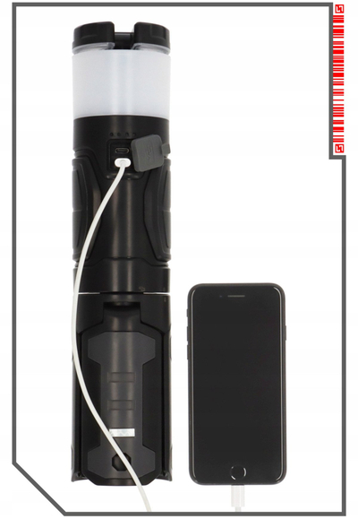 Llampë kampingu LED Emos P4524, 400 lm, IP44, USB C, e bardhë