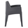 Karrige me mbështetëse krahu SLEEK HM6370.10, polipropilen, 68x63x82.5cm, gri