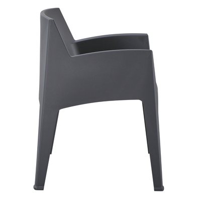 Karrige me mbështetëse krahu SLEEK HM6370.10, polipropilen, 68x63x82.5cm, gri