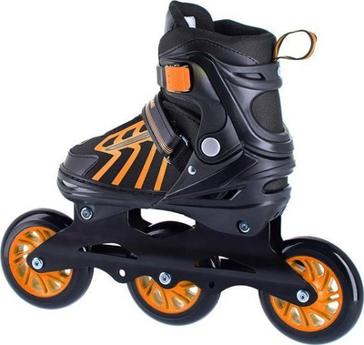 Rolat inline Nils Extreme NA18812 A, masa M 34-38, kornizë alumini, portokalli me të zezë