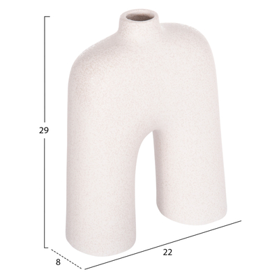Dekor tavoline qeramike Isil 22x8x29Hcm (HM4599.01), bardhë
