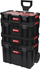 Set kuti veglash Qbrick Tool Box Two Cart 6in1, me rrota, organizues modular, i kuq