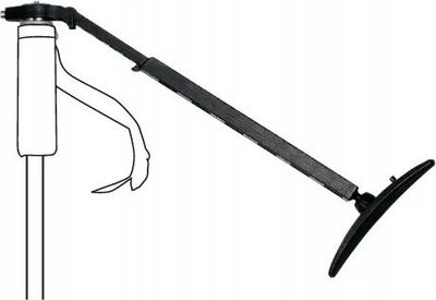 Mbështetëse shpatulle Manfrotto 361 MN361, për monopod, e rregullueshme, e zezë