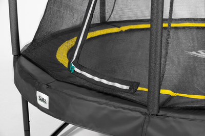 Trampolinë Salta Comfort Edition, 10ft x 7ft, me rrjetë sigurie, e zezë rozë