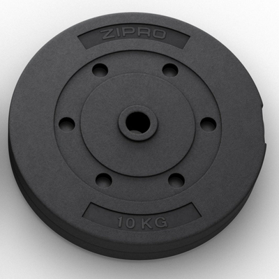 Peshë fitnesi Zipro, 10 kg/31 mm, e zezë