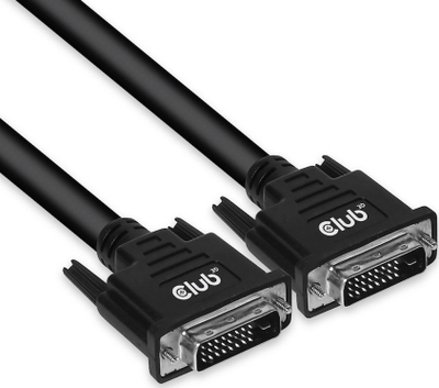 Kabllo DVI CLUB3D DVI D Dual Link, 10m, bidireksionale, e zezë
