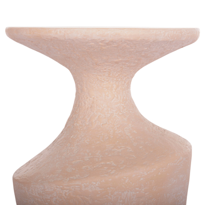 Tavolinë anësore Rebon HM18156.04S, fiber cement, D27.5cm x 50cm, ngjyrë salmon