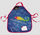 Përparëse për kalamaj Kidea, 41 x 53 cm, poliester, blu me të kuqe