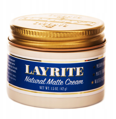 Krem modelues flokësh Layrite Natural Matte Cream, 44ml, fiksim mesatar, për unisex