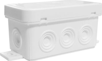 Kuti elektrike sipërfaqësore V8 Flexible, 8 hyrje, 80x45x41mm, IP54, e bardhë