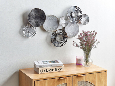 Dekor muri Beliani Tennessine, metal, 78x49cm, i zi gri
