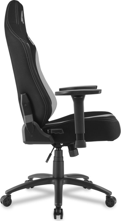 Karrige gaming Sharkoon SKILLER SGS20 Fabric, shtrirje mbështetëse gjer në 160°, mban deri 120 kg, e zezë