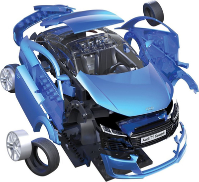 Set modelimi Airfix Quickbuild Audi TT Coupe, plastik i lyer, snap together, blu
