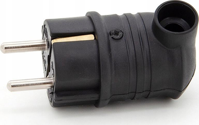 Prizë këndore hermetike ELS TWGK SCH T2UK, 230V, 16A IP44, e zezë
