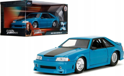 Maket makine Jada Toys Fast &amp; Furious 1989 Ford Mustang GT, metal, shkalla 1:24