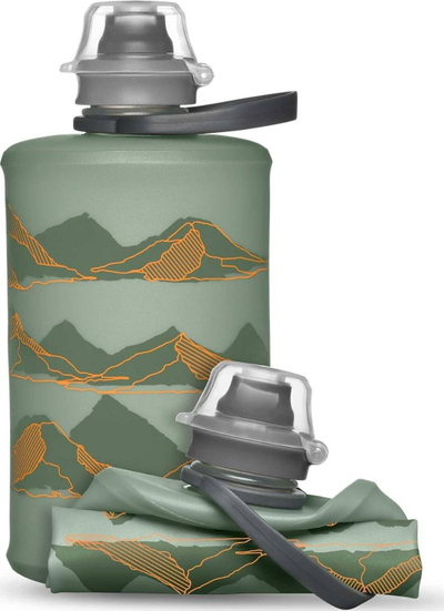 Shishe uji fleksibile Hydrapak Stow Mountain, 350ml, Sutro Green