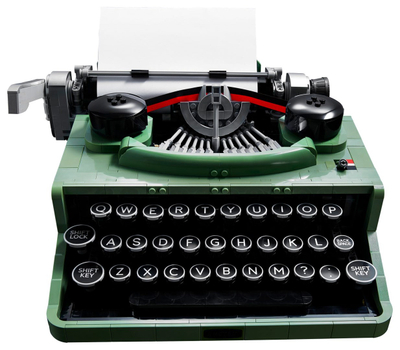 Lodër LEGO Ideas Typewriter 21327, model makinash shkrimi, retro, shumëngjyrëshe