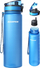 Shishe filtruese uji Aquaphor City, 0.8L, filtër i zëvendësueshëm, blu