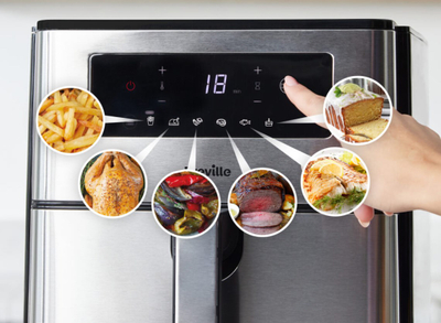 Frituer pa vaj Breville VDF131X, 9L, 1700W, ngjyrë e zezë/inoks