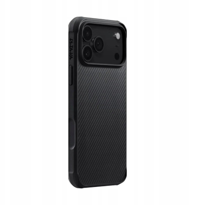 Mbrojtëse telefoni PITAKA Aramid ProGuard, për iPhone 17 Pro Max, MagSafe, e zezë gri