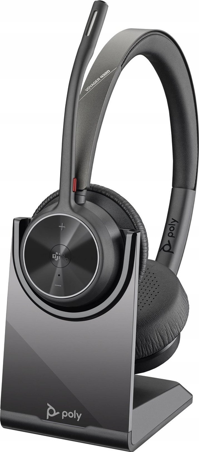 Kufje wireless Poly Voyager 4320 M, Bluetooth, me mikrofon, ngjyrë e zezë
