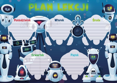 Orar shkollor Henry Robots, A5, shumëzimi i shtypur