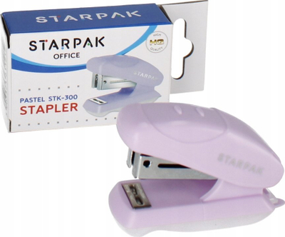 Kapëse letre mini Starpak 519780, 20 fletë, 24/6 26/6, vjollcë pastel