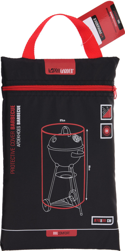Mbulesë barbeque ProGarden BBQ Comfort, diametër 70 cm, lartësi 80 cm, e zezë