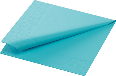 Shami tavoline Duni Cellulose, 24 x 24 cm, 3-shtresore, mint blu