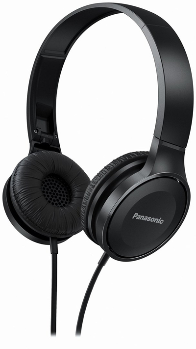 Слушалки Panasonic RP-HF100ME-K, на уво, со кабел, црни