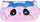 Kuti lapsash Starpak Plush Violet Bear me zinxhir, ngjyrë vjollcë