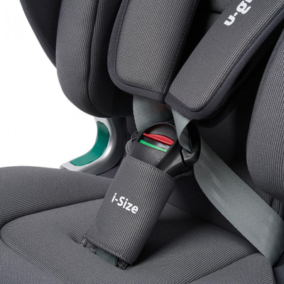 Sediolje makine U-Grow Goldfix Plus, ISOFIX, R129, poliester, gri