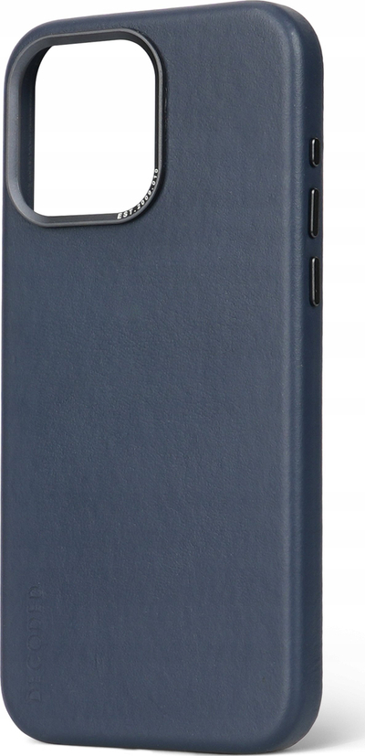 Kllapë telefoni Decoded Leather Backcover për iPhone 15 Pro Max, lëkurë, MagSafe, blu e errët