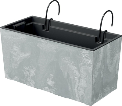 Kuti lulesh Prosperplast Urbi Case DUC400EW, me grepa, efekt beton, gri concrete