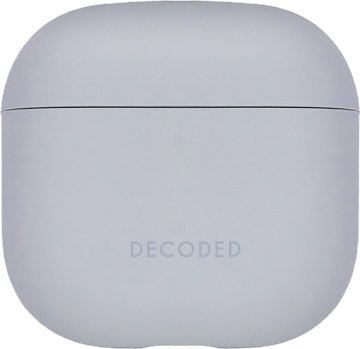 Mbrojtëse silikoni për AirPods 4 Decoded Silicone Aircase, e hollë, shkon me karikim pa tela, blu e çelët