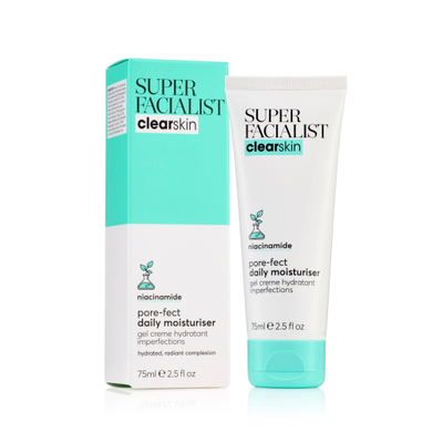 Xhel hidratues për fytyrë Super Facialist Clear Skin pore-fect Daily Moisturiser, 75ml