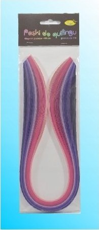 Траки за квилинг G, 3 mm, 50 cm, 100 парчиња, розова