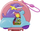 Сет за игра Polly Pocket Adventures in Rio Doggy Adventure Moped, компактен playset, за деца 4+ години, повеќебојно