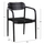 Set ngrënieje 5-pjesësh Oslo Φ120x?cm & 4 karrige (HM21075.01), zezë