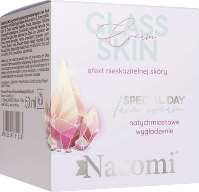 Krem fytyre Nacomi Glass Skin, lëmuese, 50ml