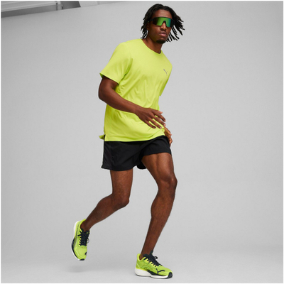 Bluzë vrapimi për meshkuj PUMA Run Favorite Velocity, poliestër, jeshile neon