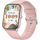 Orë e zgjuar Gravity GT36-1 Pink Gold, ekran katror, rrip silikoni rozë