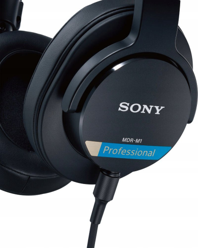 Слушалки Sony MDR M1, над уво, со кабел, црни